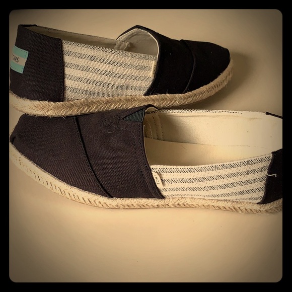 black ivy league stripes women's espadrilles